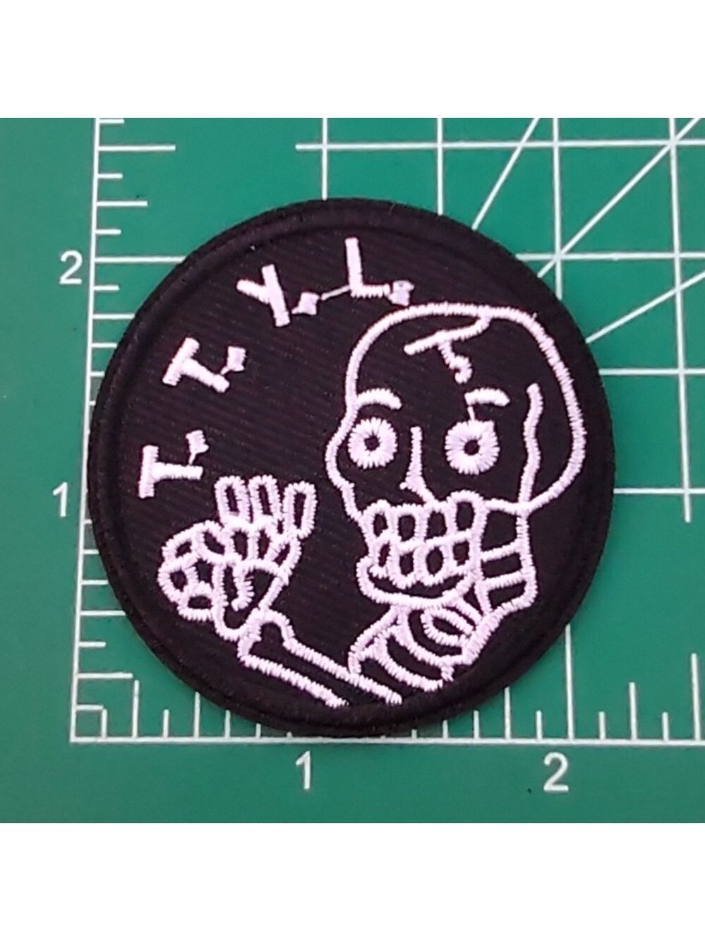 2/$10 TTYL Skeleton Iron On Patch